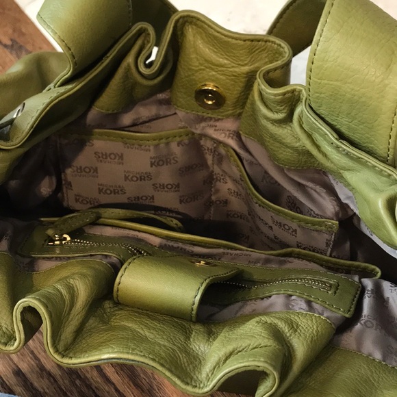 Michael Kors Olive Green Purse - Picture 4 of 7